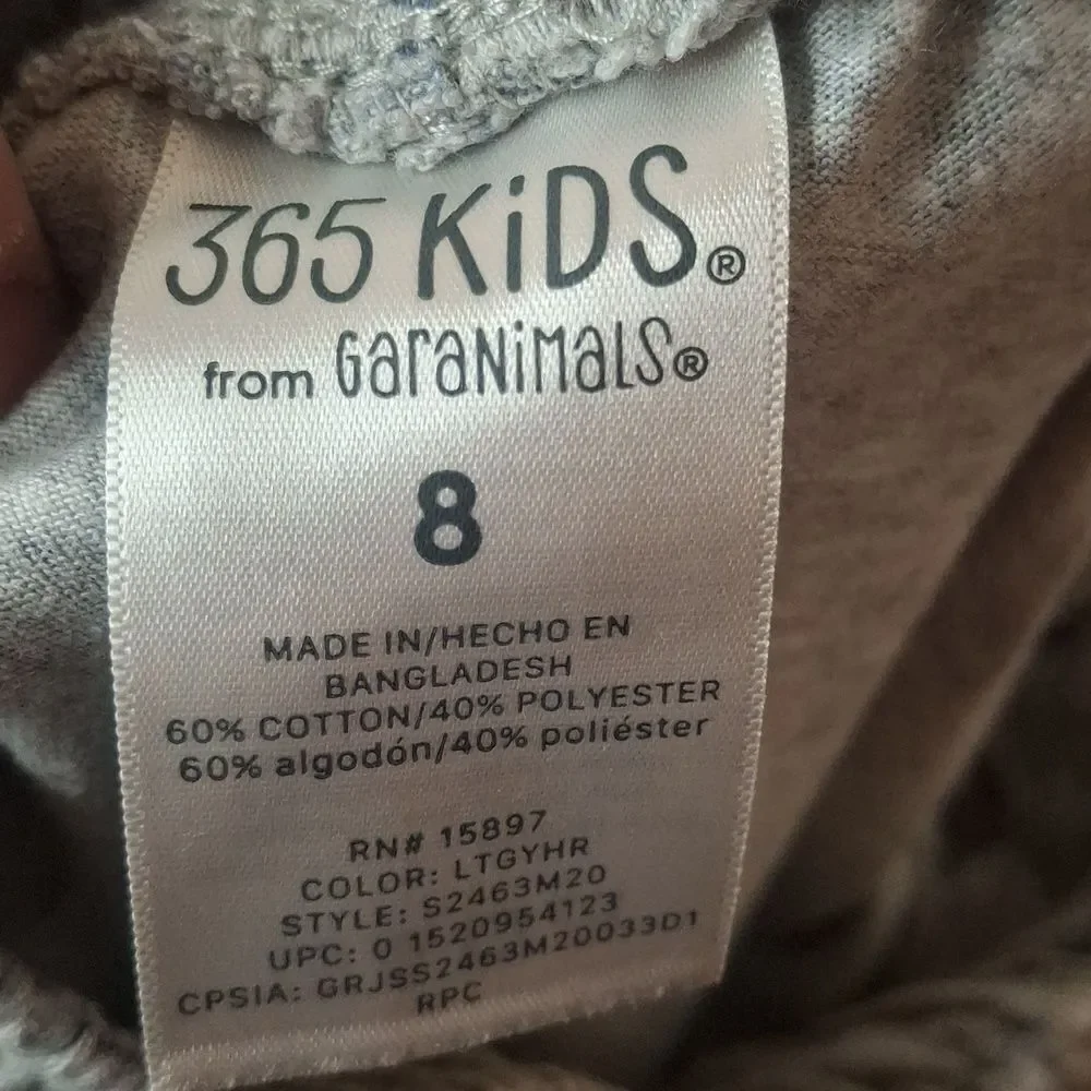 365 Kids from Garanimals Blue and Light Gray Sharks Short Set size 8
